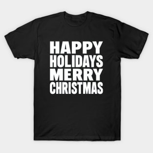 Happy holidays Merry Christmas T-Shirt